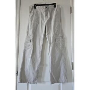 Caribbean Joe Cargo Pants Beige 100% Cotton‎ Size 8
